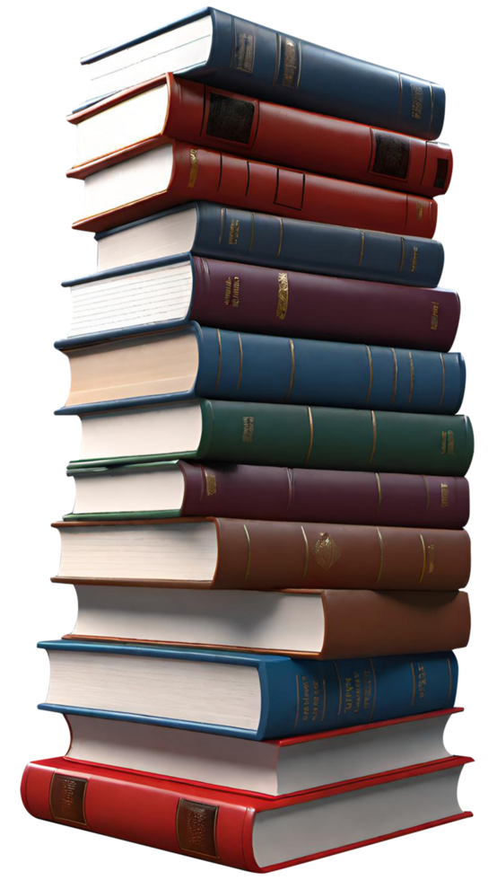 Stack of books png