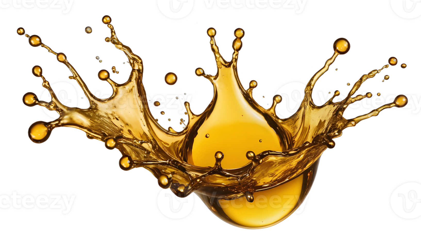splashes of liquid oil cut out png