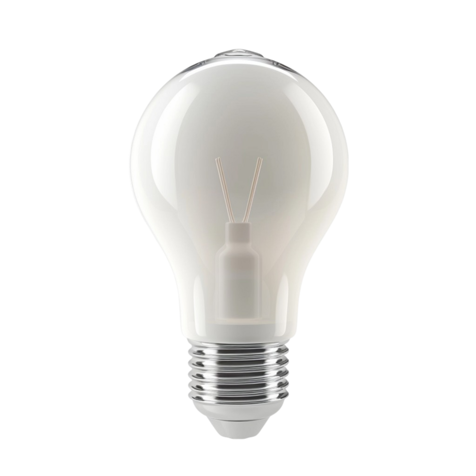 Generated AI Light Bulb on transparent background png