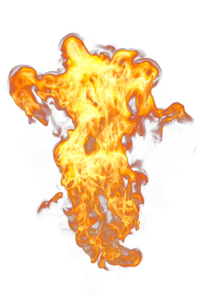 Fire flames looped on transparency background png