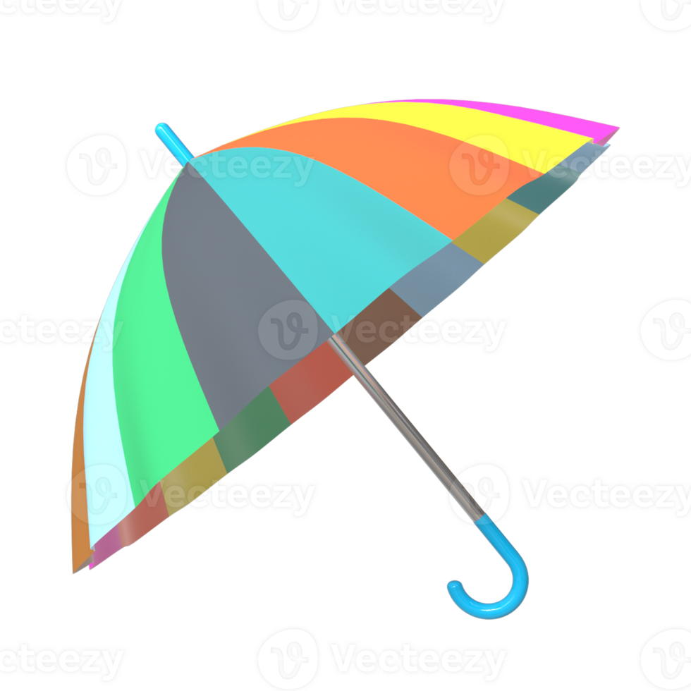 Multicolor Umbrella Design - A Splash of Rainy-Day Elegance png