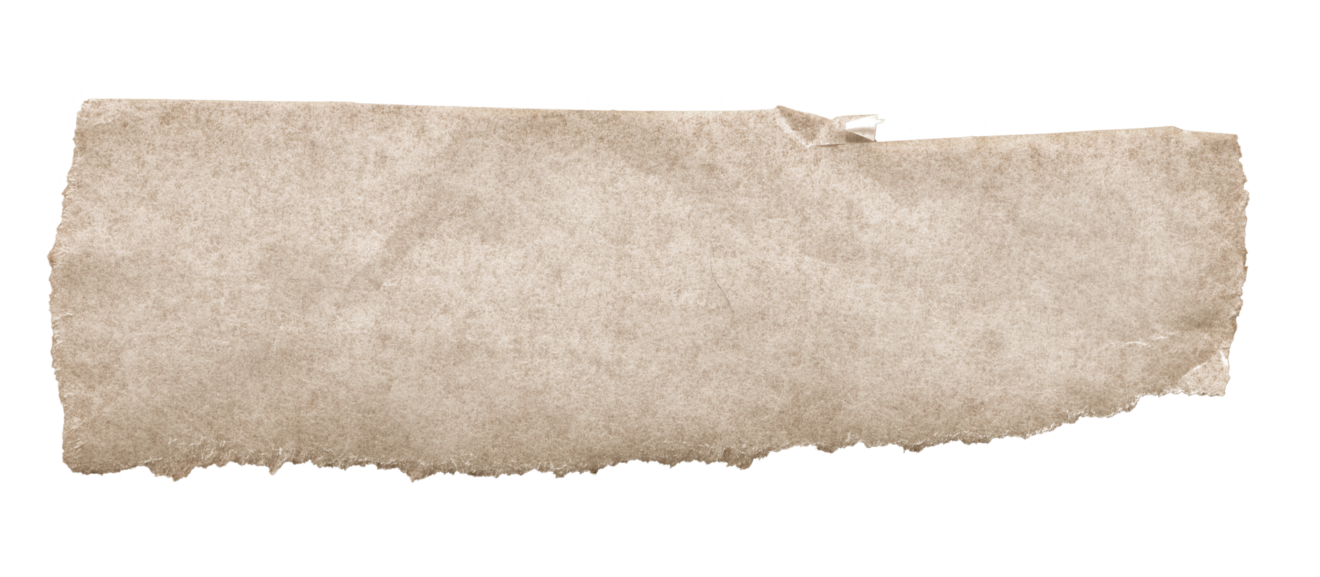 Brown Textured Torn Paper Edge. Ripped Craft Paper for Scrapbooking and Collages png
