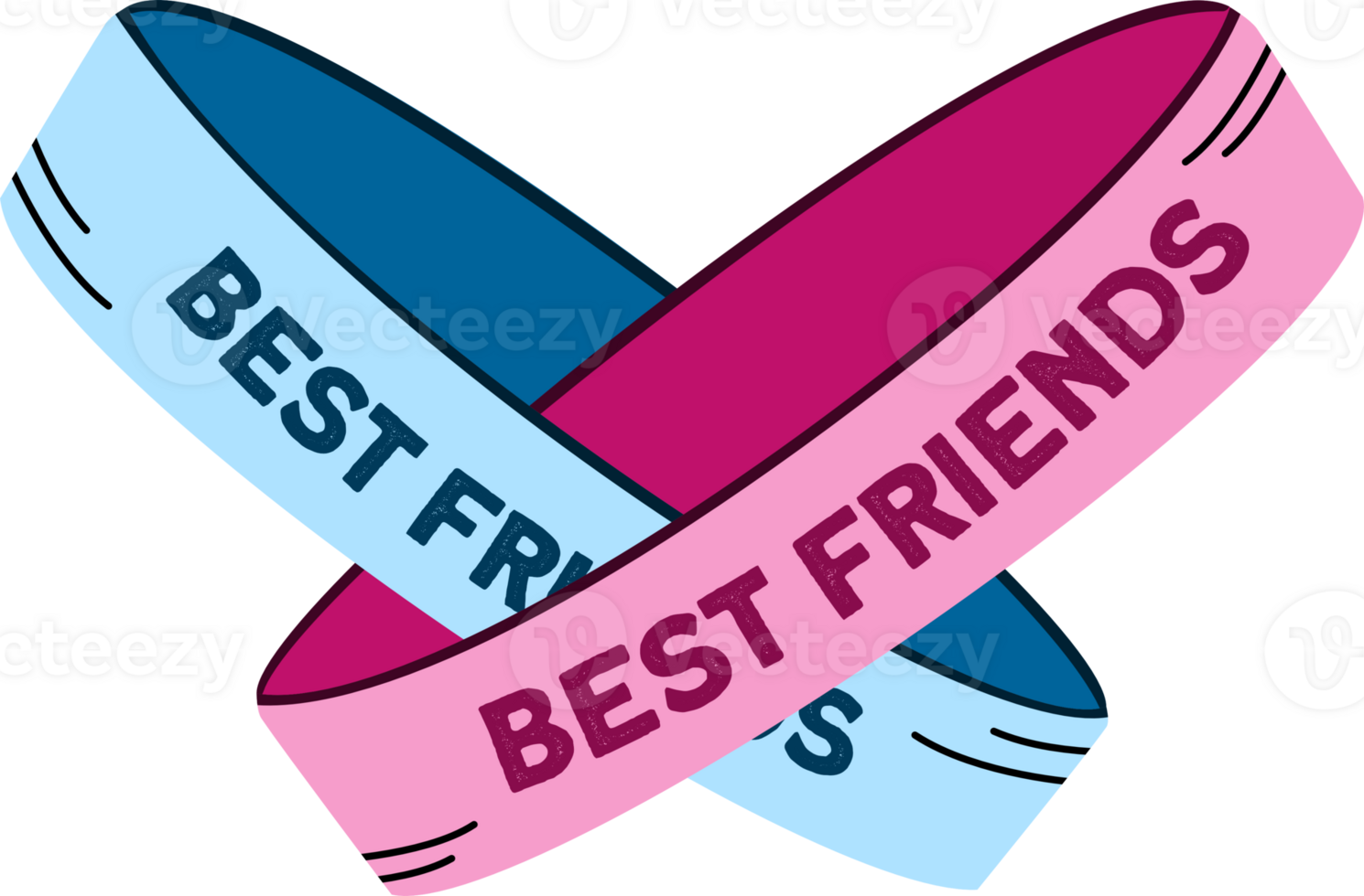 best friends bracelet clipart png