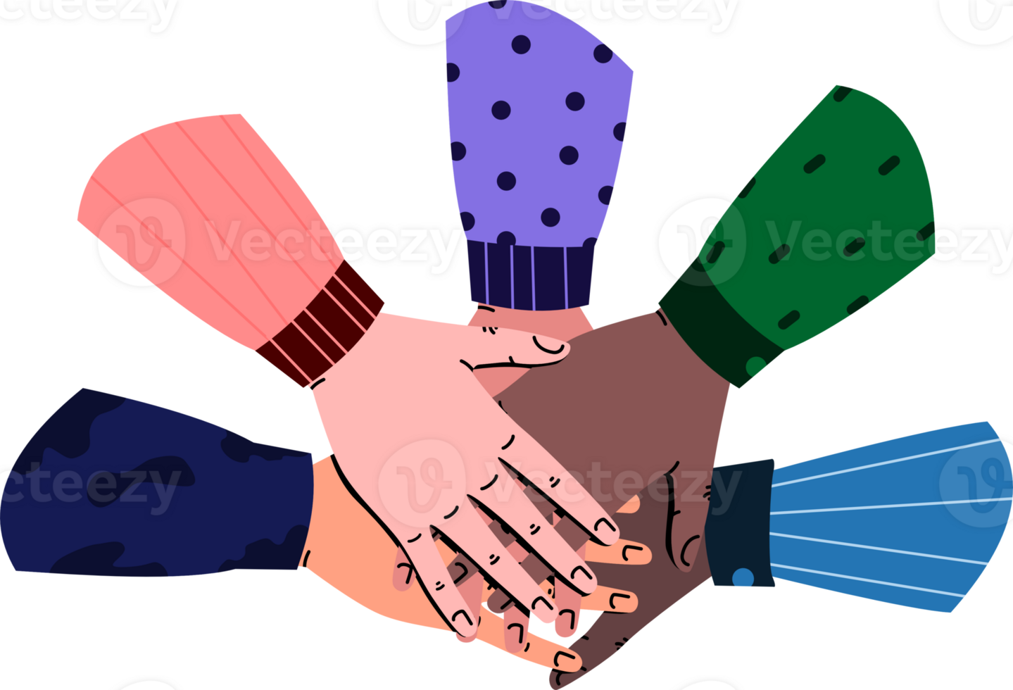 Hands Unity Illustration png