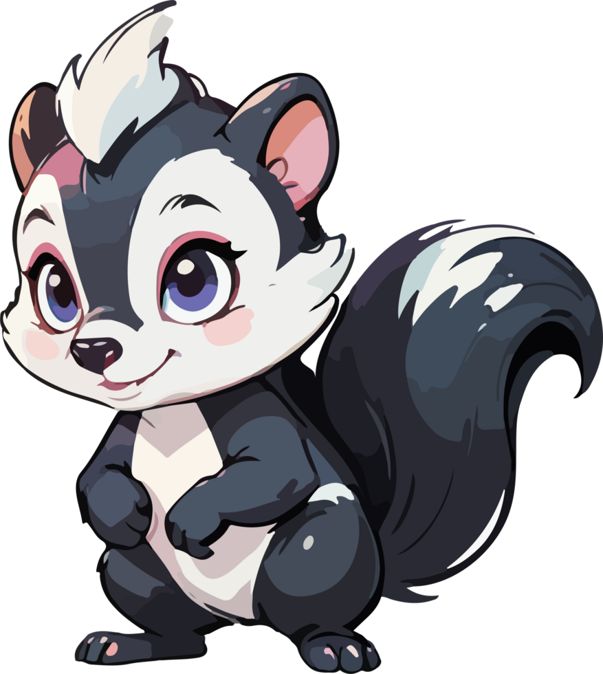 Skunk Animal Cartoon Design png