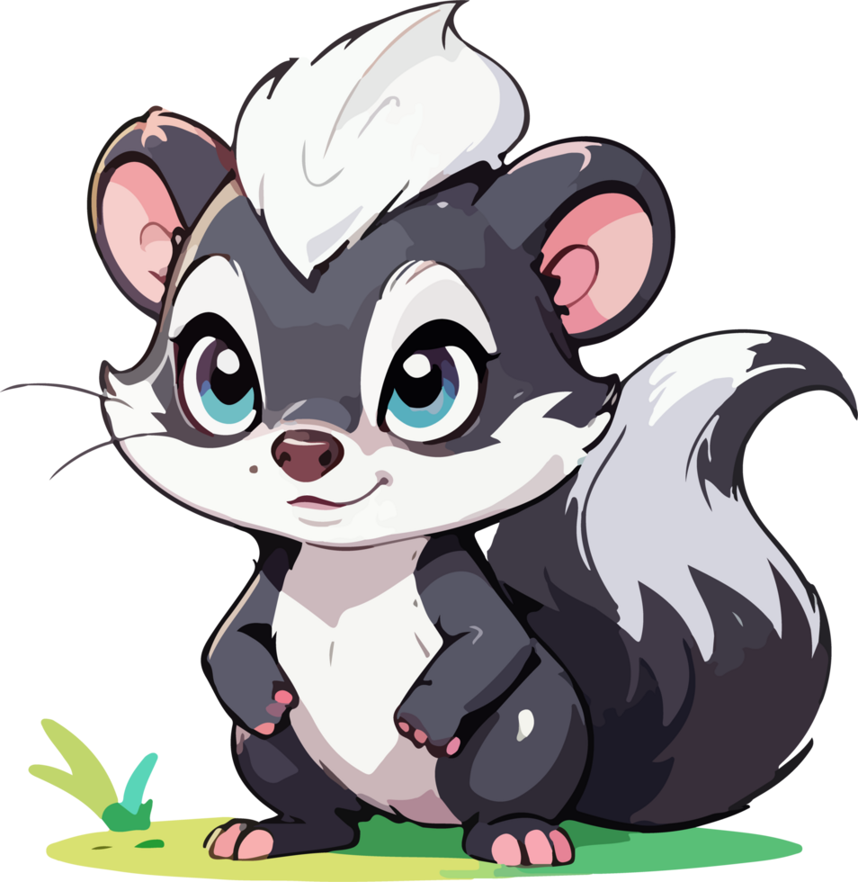 Skunk Animal Cartoon Character png