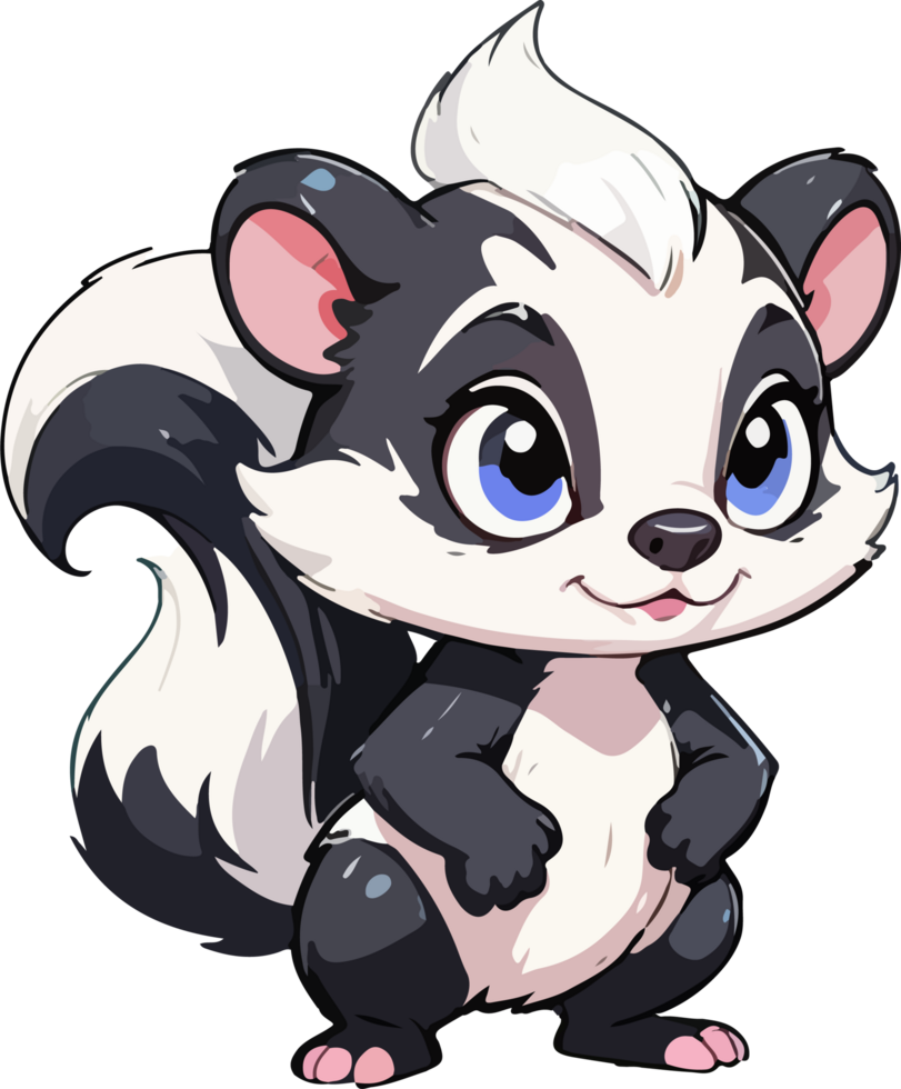 Skunk Animal Cartoon Clip Art png