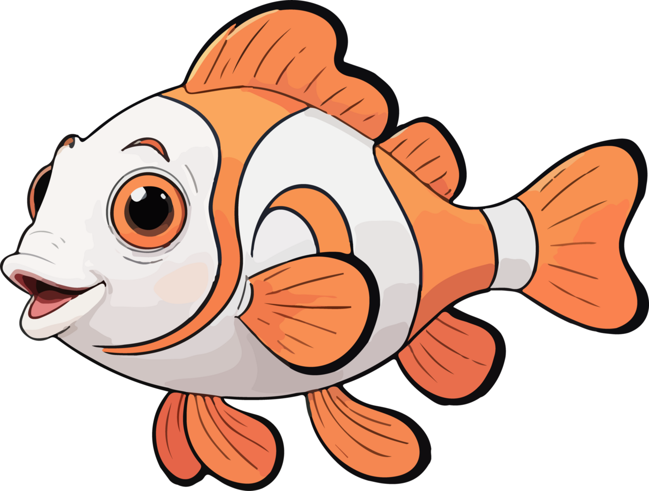 Clown Fisch Karikatur Bild png