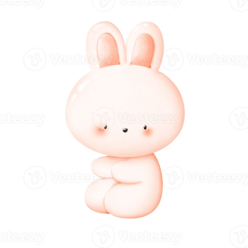 Blue rabbit boy png
