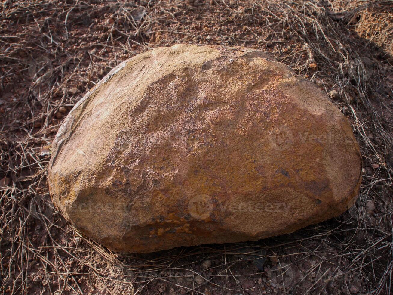 Rock on the ground. photo