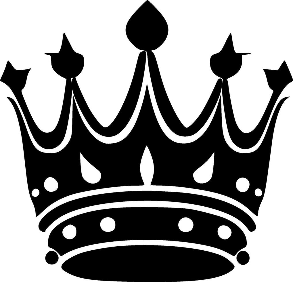 Crown - Minimalist and Flat Logo - illustration vector