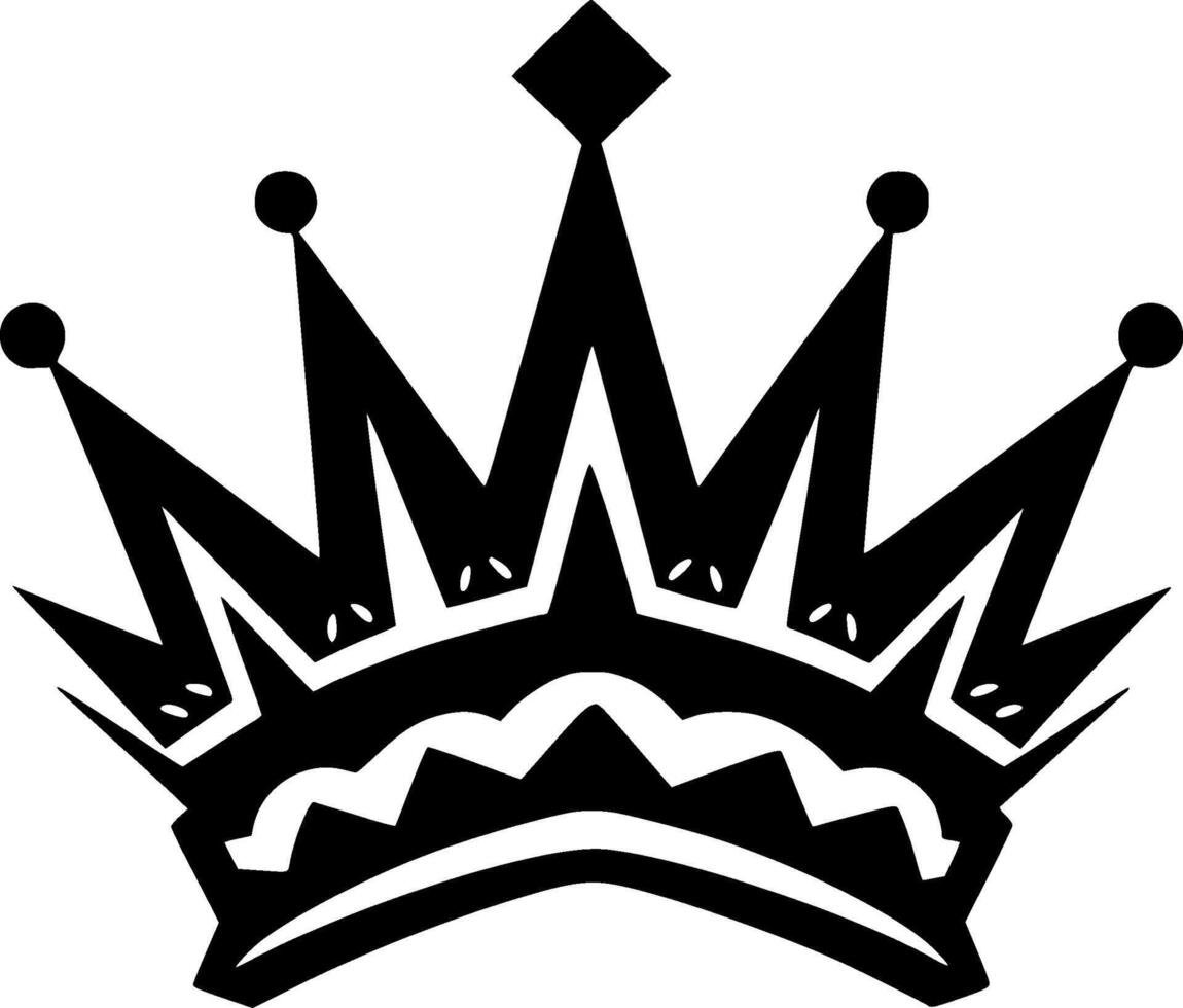 Crown - Minimalist and Flat Logo - illustration vector