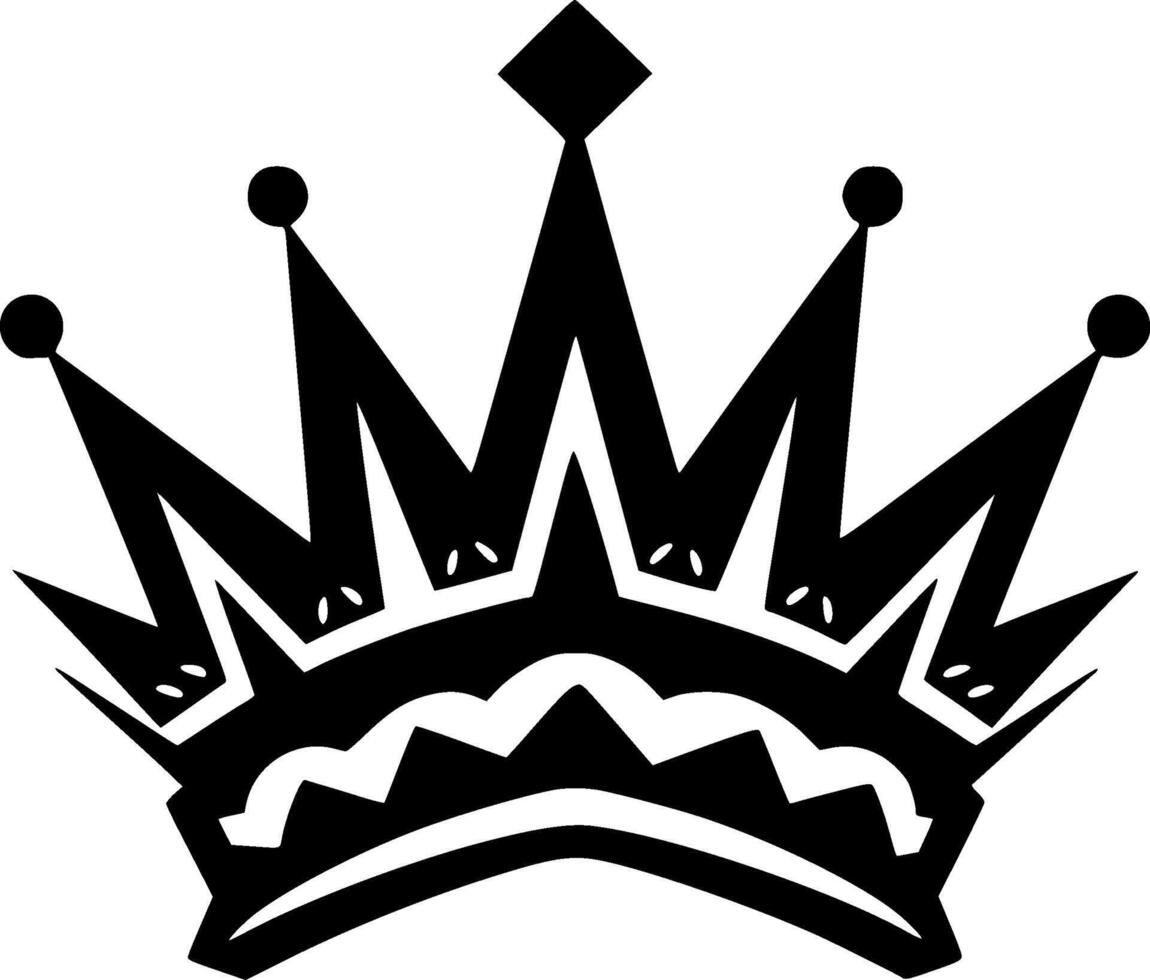 Crown - Minimalist and Flat Logo - illustration vector