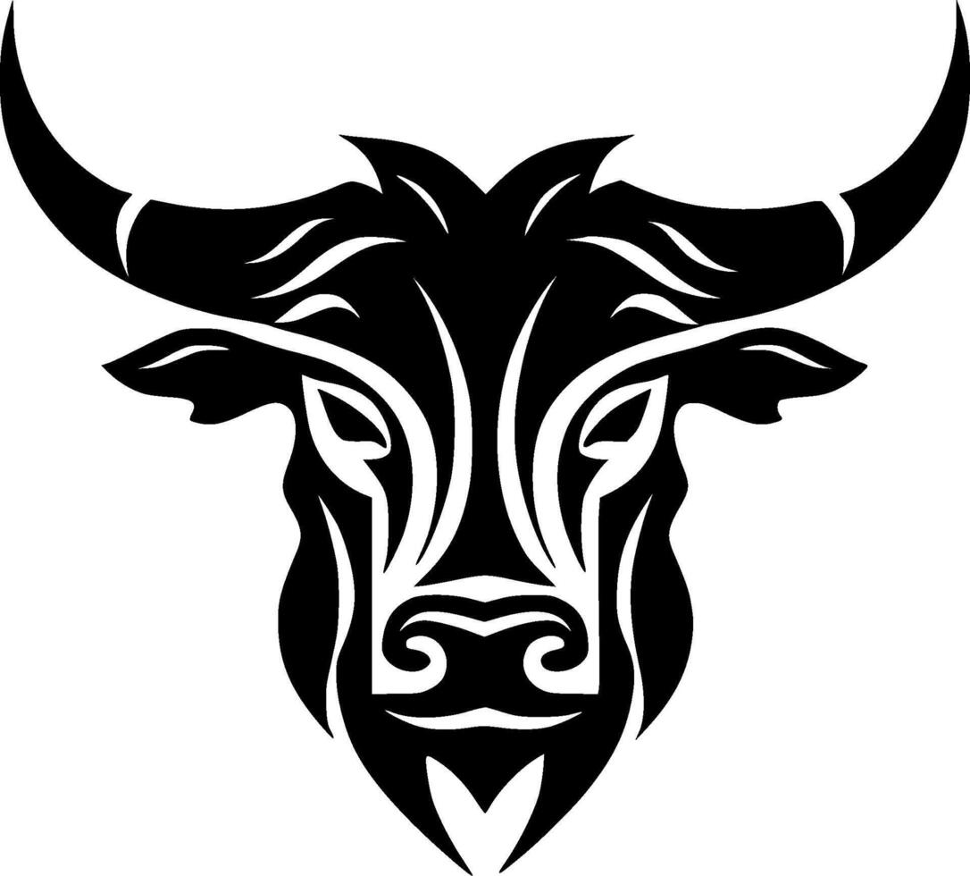 Bull - Minimalist and Flat Logo - illustration vector