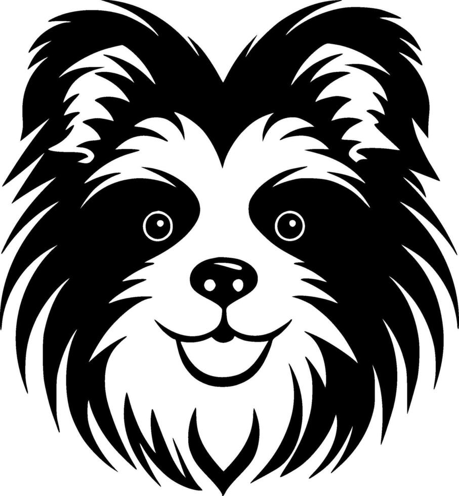 Pomeranian - Minimalist and Flat Logo - illustration vector