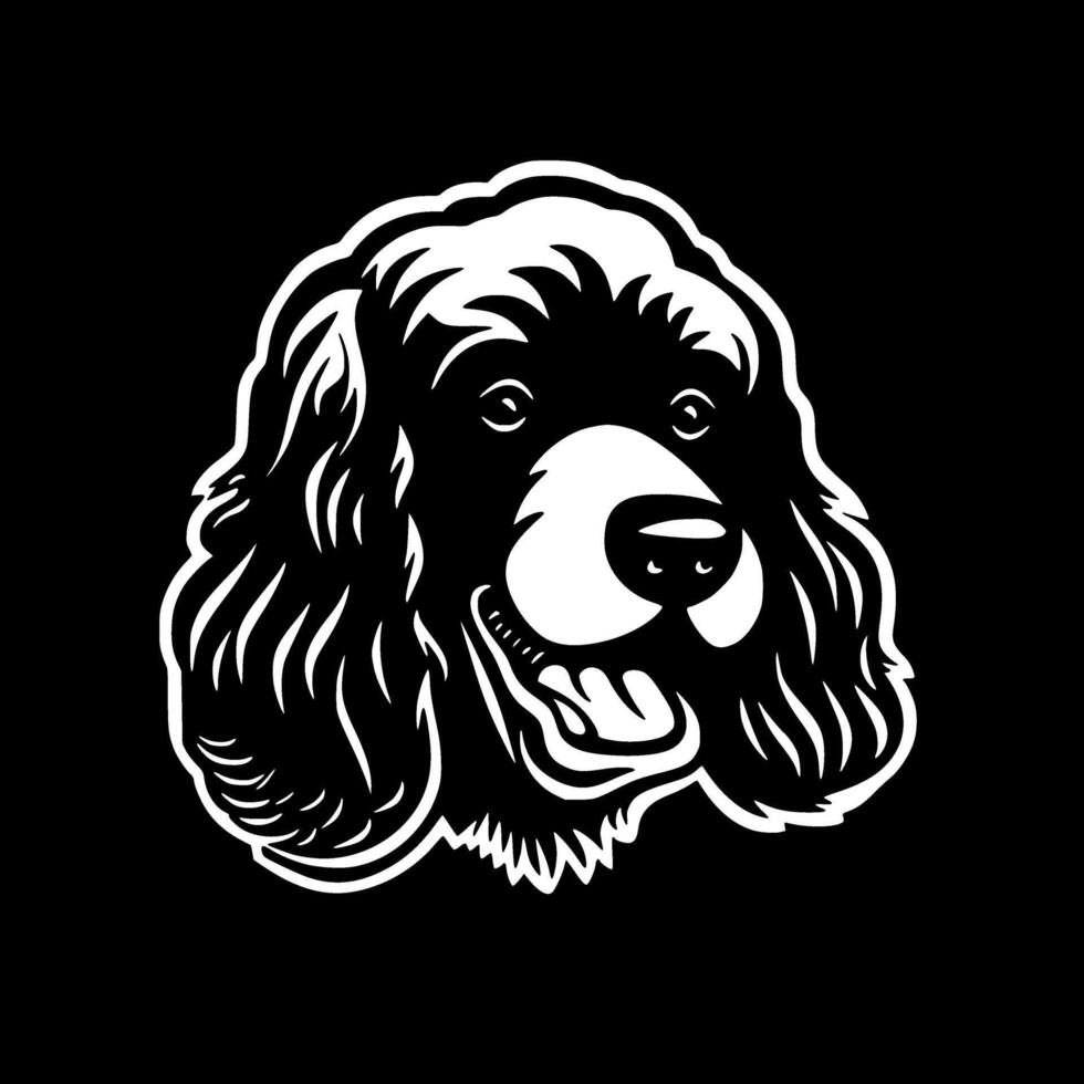 Poodle Dog, Minimalist and Simple Silhouette - illustration vector