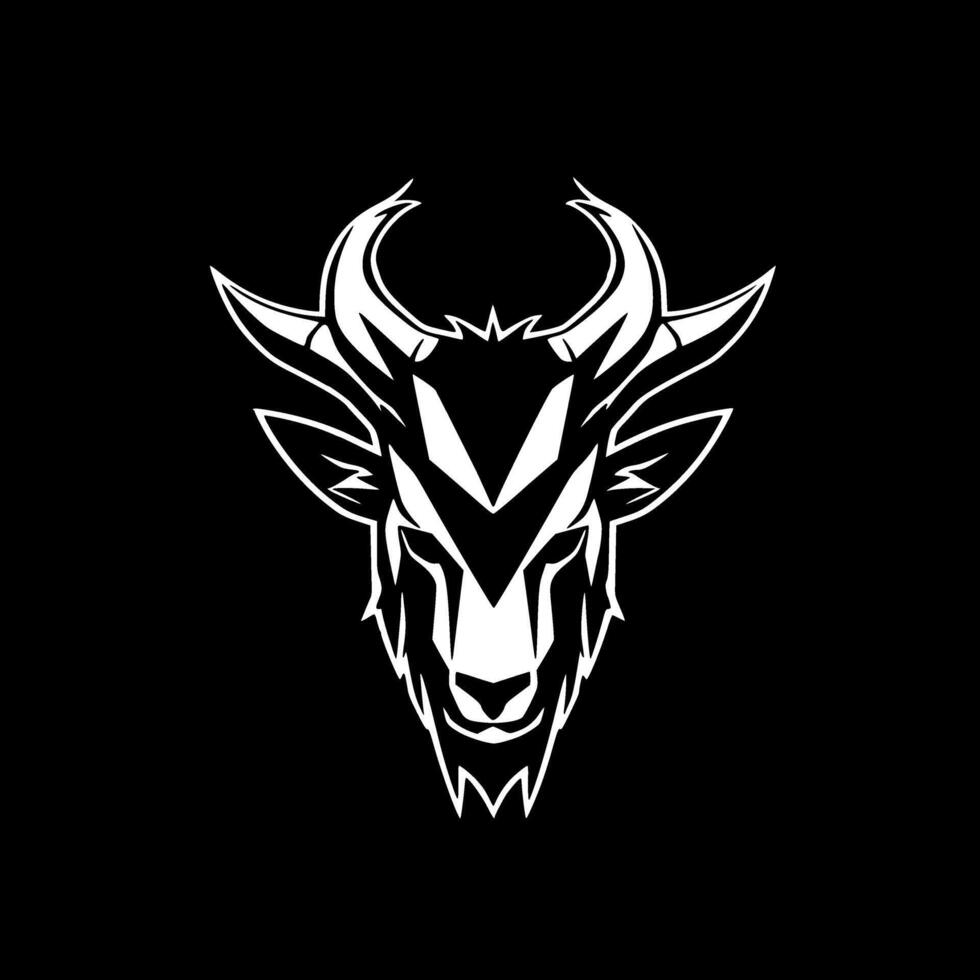 Goat - Minimalist and Flat Logo - illustration vector