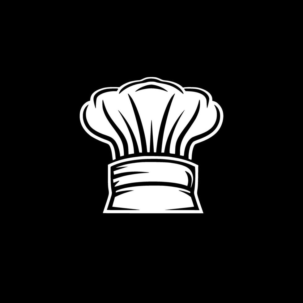 cocinero sombrero, minimalista y sencillo silueta - ilustración vector