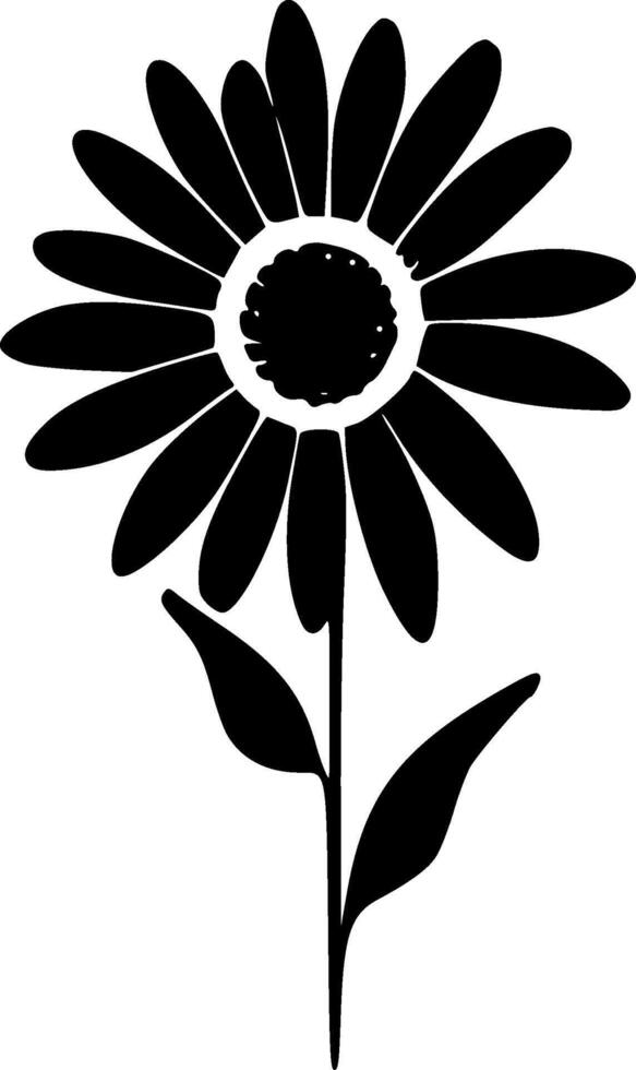 Flower, Black and White illustration vector