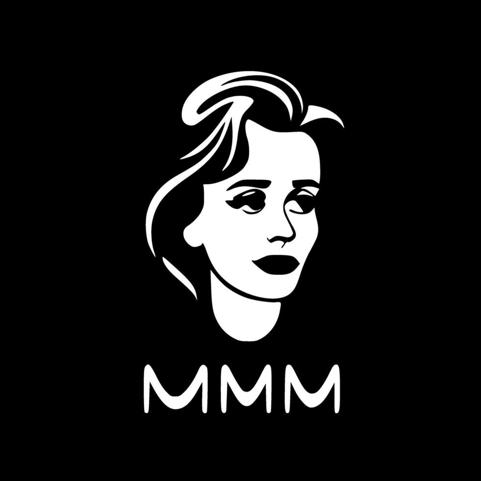 mamá - minimalista y plano logo - ilustración vector