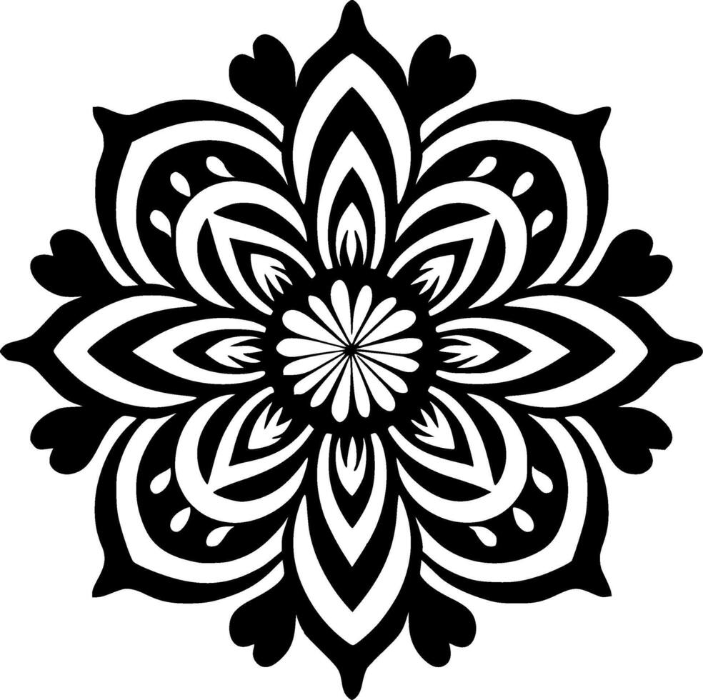 Mandala - Minimalist and Flat Logo - illustration vector