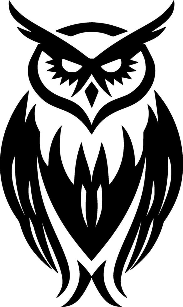 Owl - Minimalist and Flat Logo - illustration vector