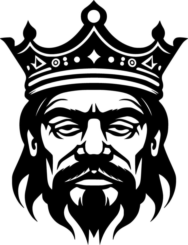 King - Minimalist and Flat Logo - illustration vector