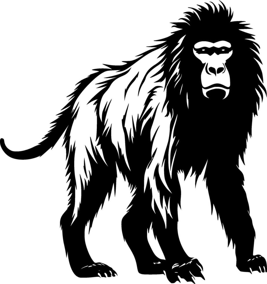 Baboon - High Quality Logo - illustration ideal for T-shirt graphic vector