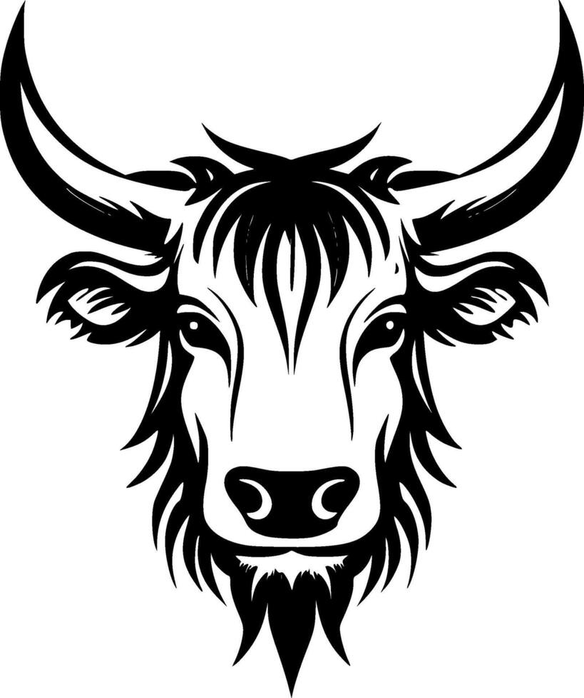 Highland Cow - High Quality Logo - illustration ideal for T-shirt graphic vector