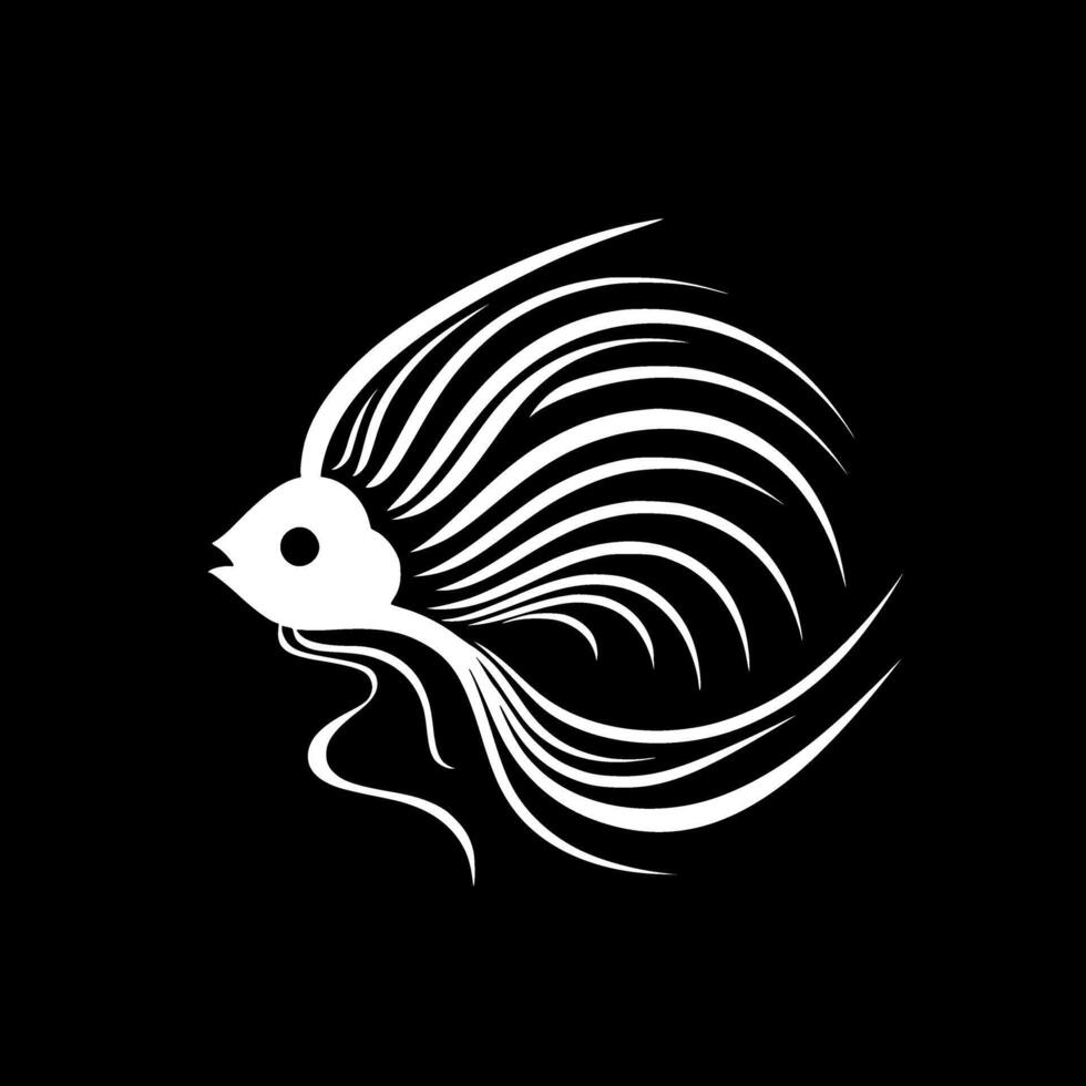 Angelfish - High Quality Logo - illustration ideal for T-shirt graphic vector