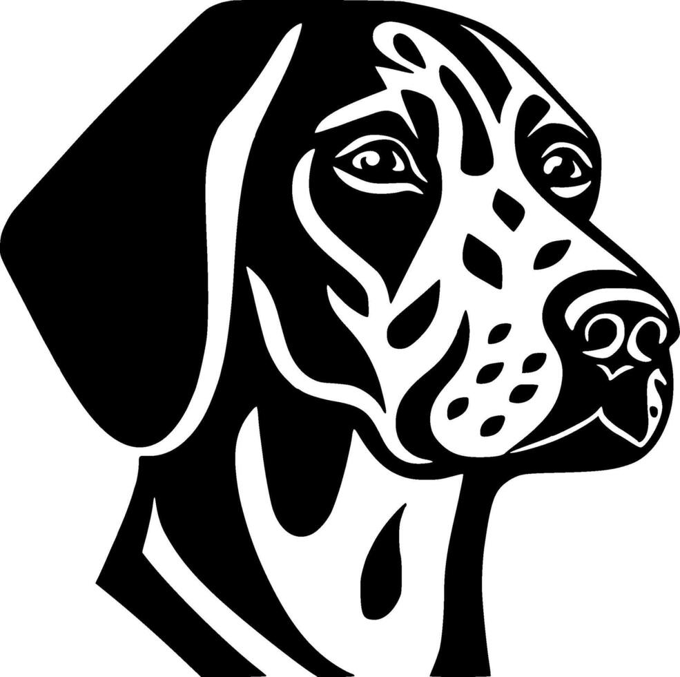 Dalmatian, Black and White illustration vector