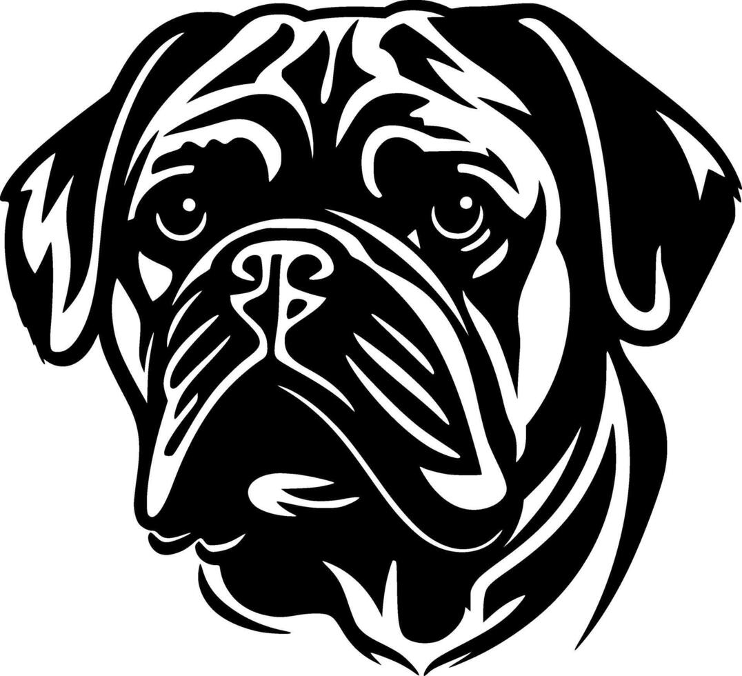 doguillo - minimalista y plano logo - ilustración vector