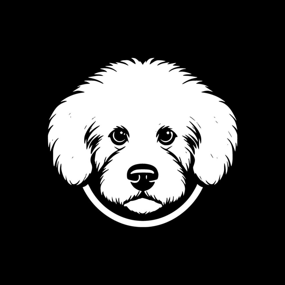 bichón frise - alto calidad logo - ilustración ideal para camiseta gráfico vector