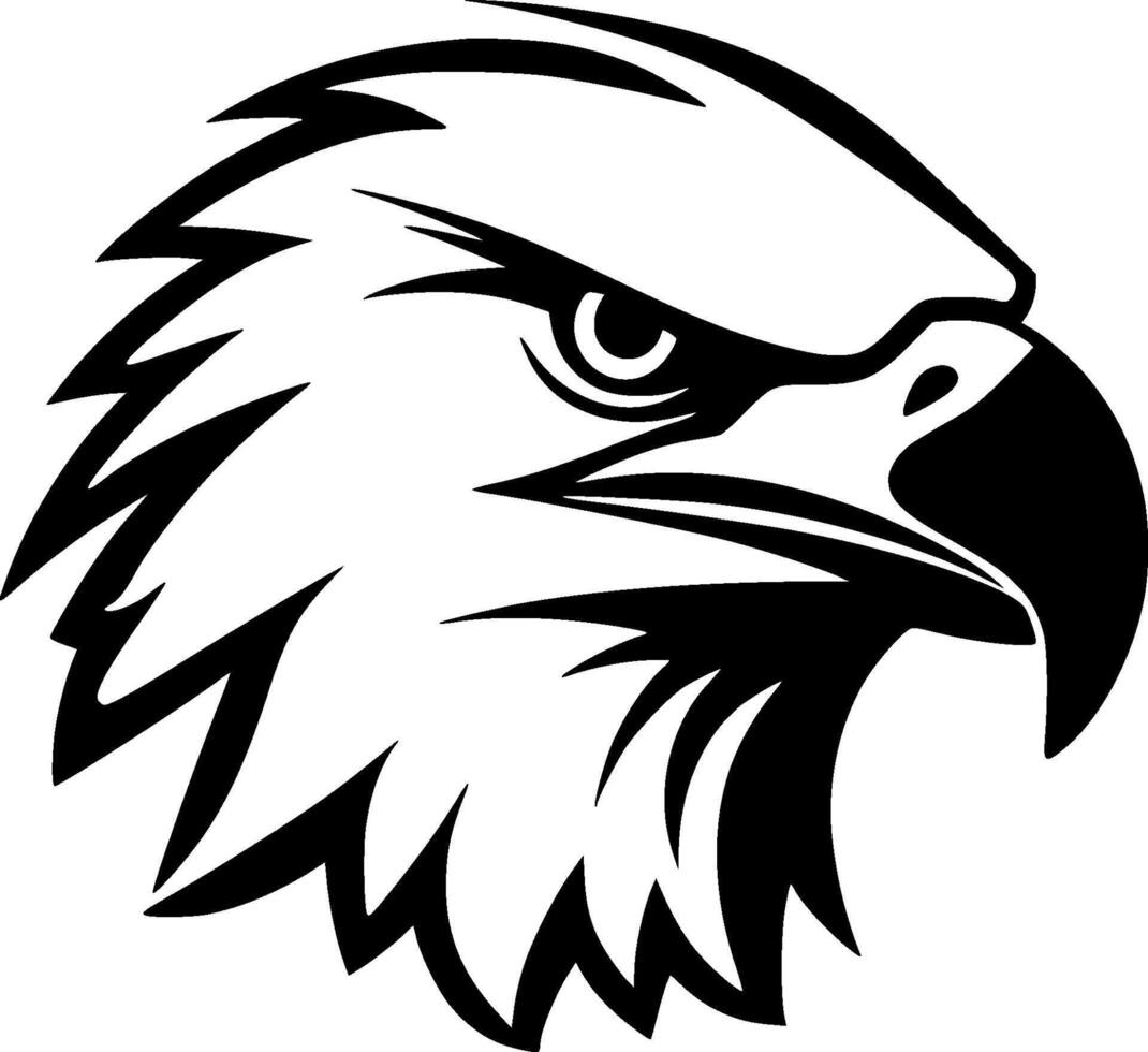 Eagle, Minimalist and Simple Silhouette - illustration vector