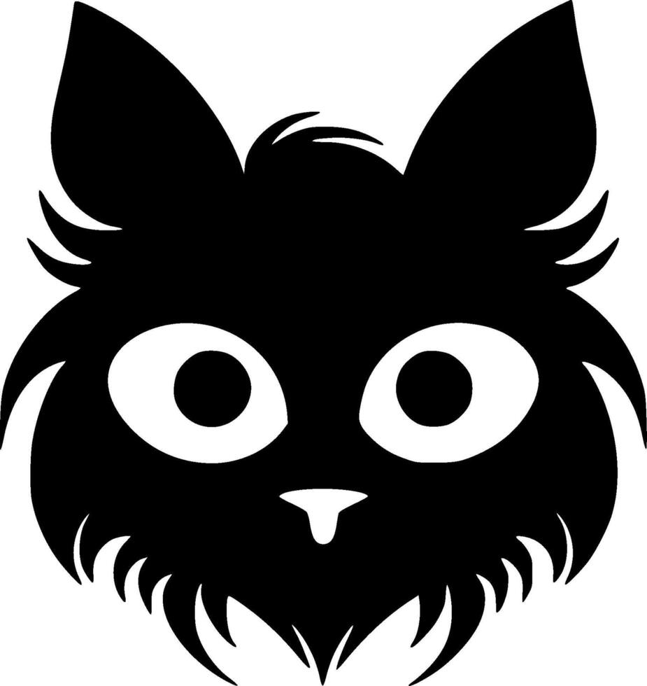 gato - minimalista y plano logo - ilustración vector