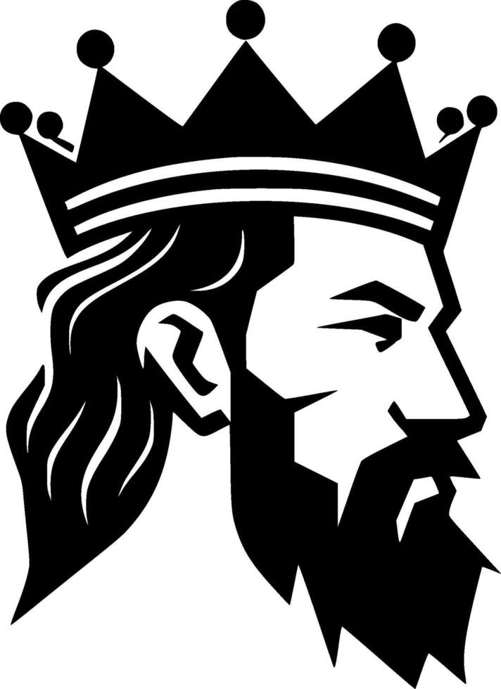 King, Minimalist and Simple Silhouette - illustration vector