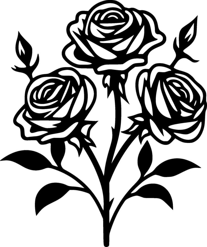 Roses - High Quality Logo - illustration ideal for T-shirt graphic vector