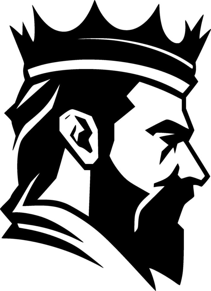 King, Minimalist and Simple Silhouette - illustration vector