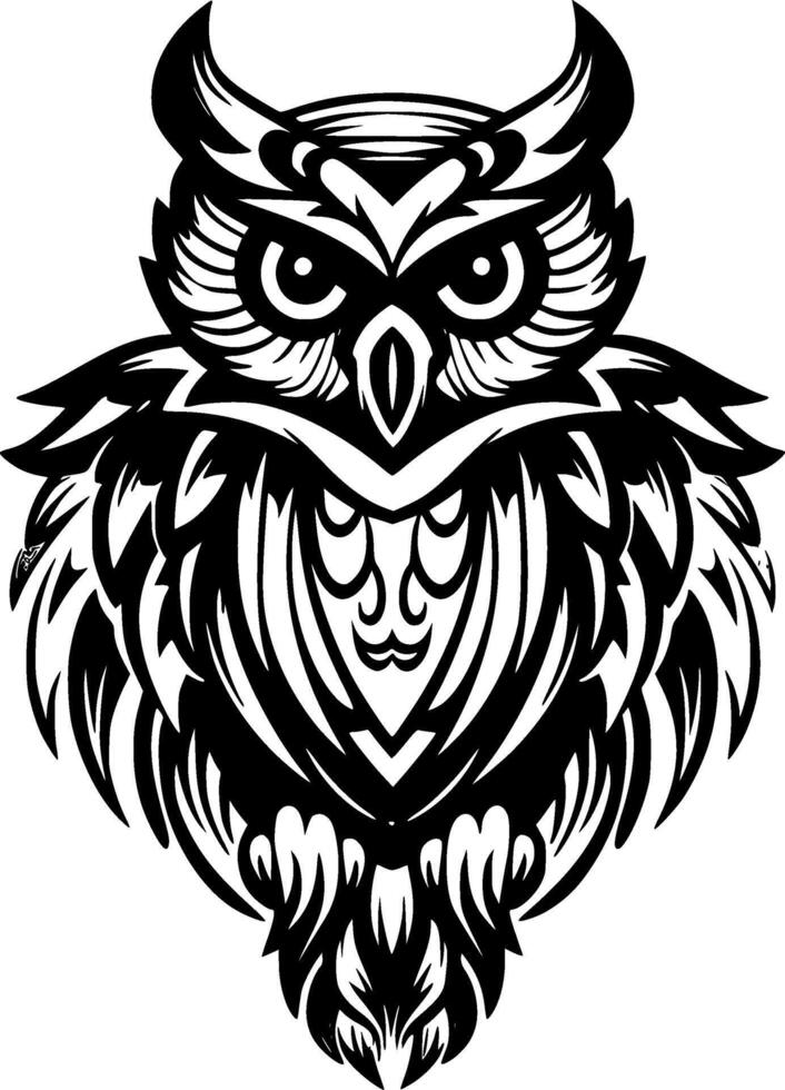 Owl - High Quality Logo - illustration ideal for T-shirt graphic vector