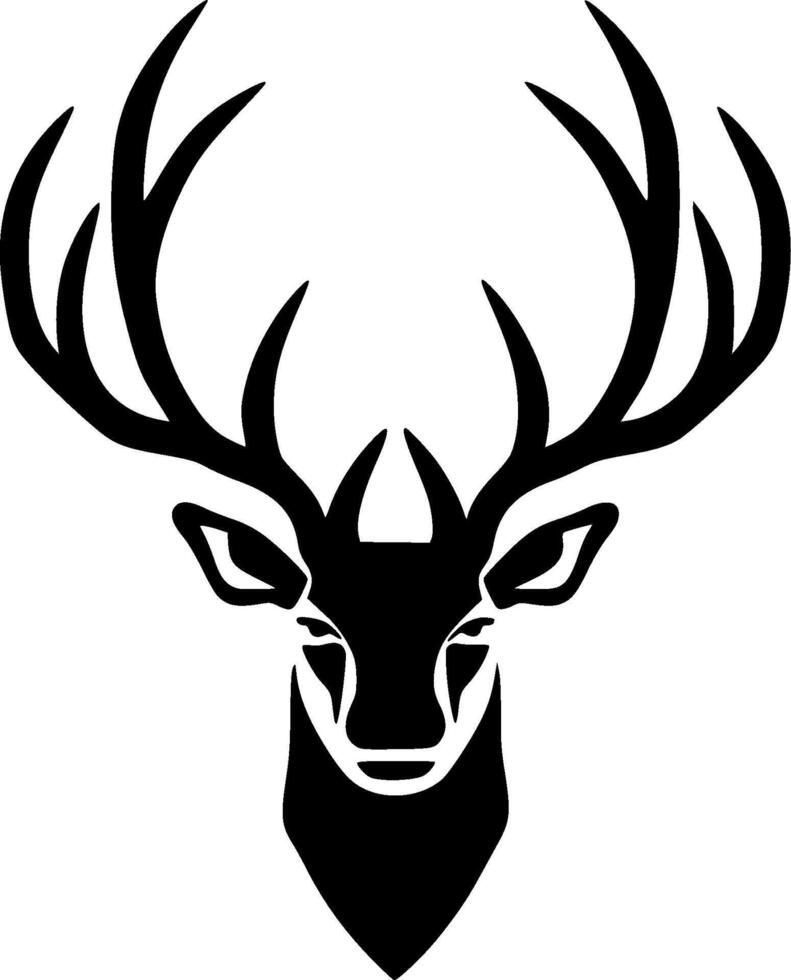 Reindeer Antlers - Minimalist and Flat Logo - illustration vector