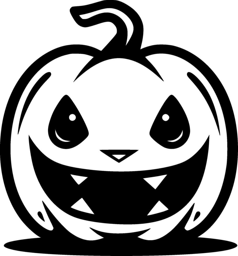 Halloween, Black and White illustration vector