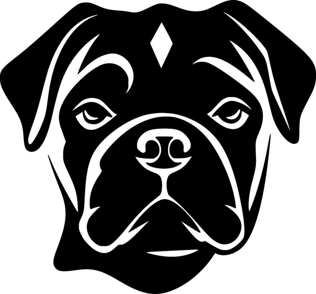 doguillo - minimalista y plano logo - ilustración vector