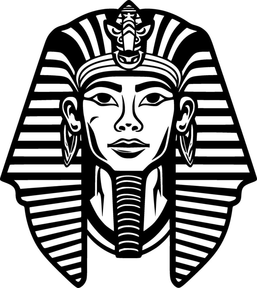 Sphinx, Black and White illustration vector