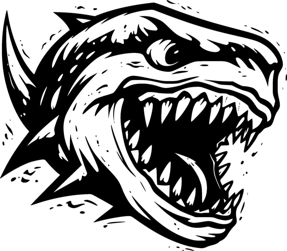 Shark - High Quality Logo - illustration ideal for T-shirt graphic vector