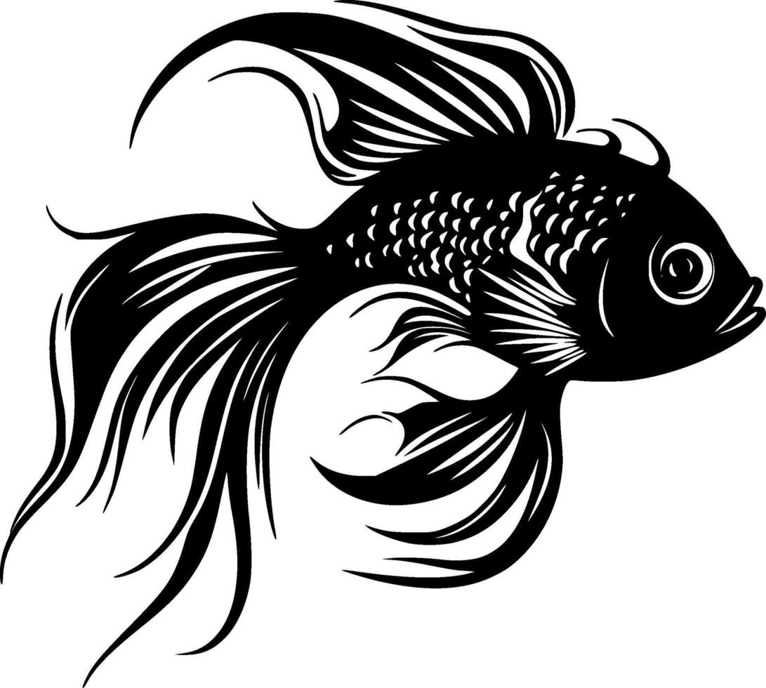 Goldfish - High Quality Logo - illustration ideal for T-shirt graphic vector