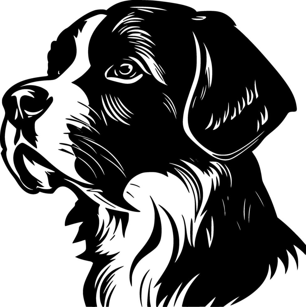 terrier - minimalista y plano logo - ilustración vector