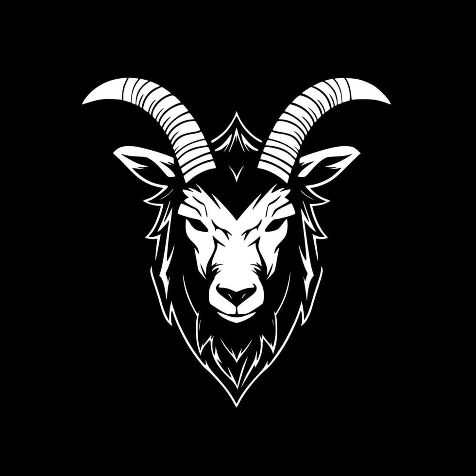 Goat - Minimalist and Flat Logo - illustration vector