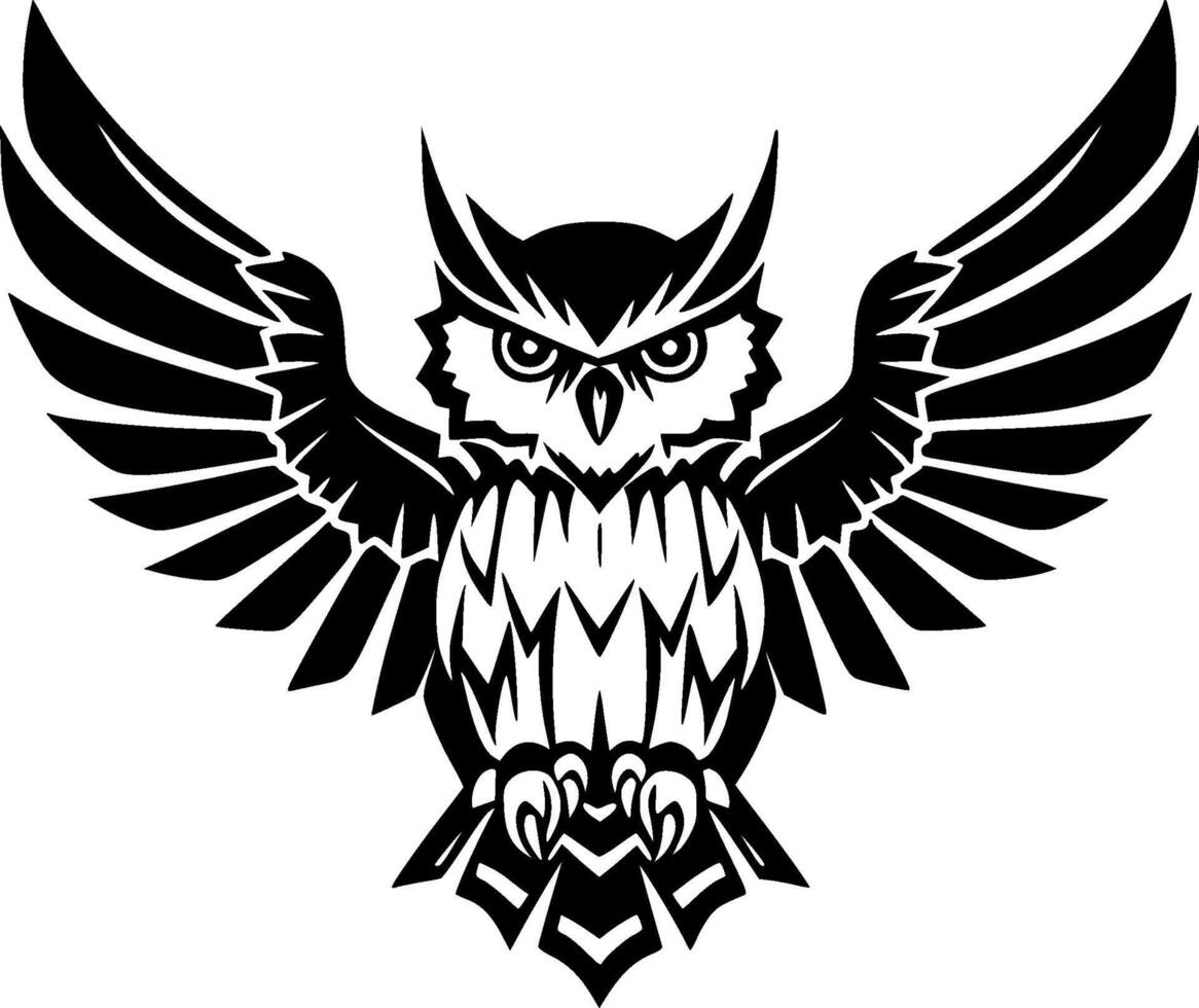 Owl - Minimalist and Flat Logo - illustration vector