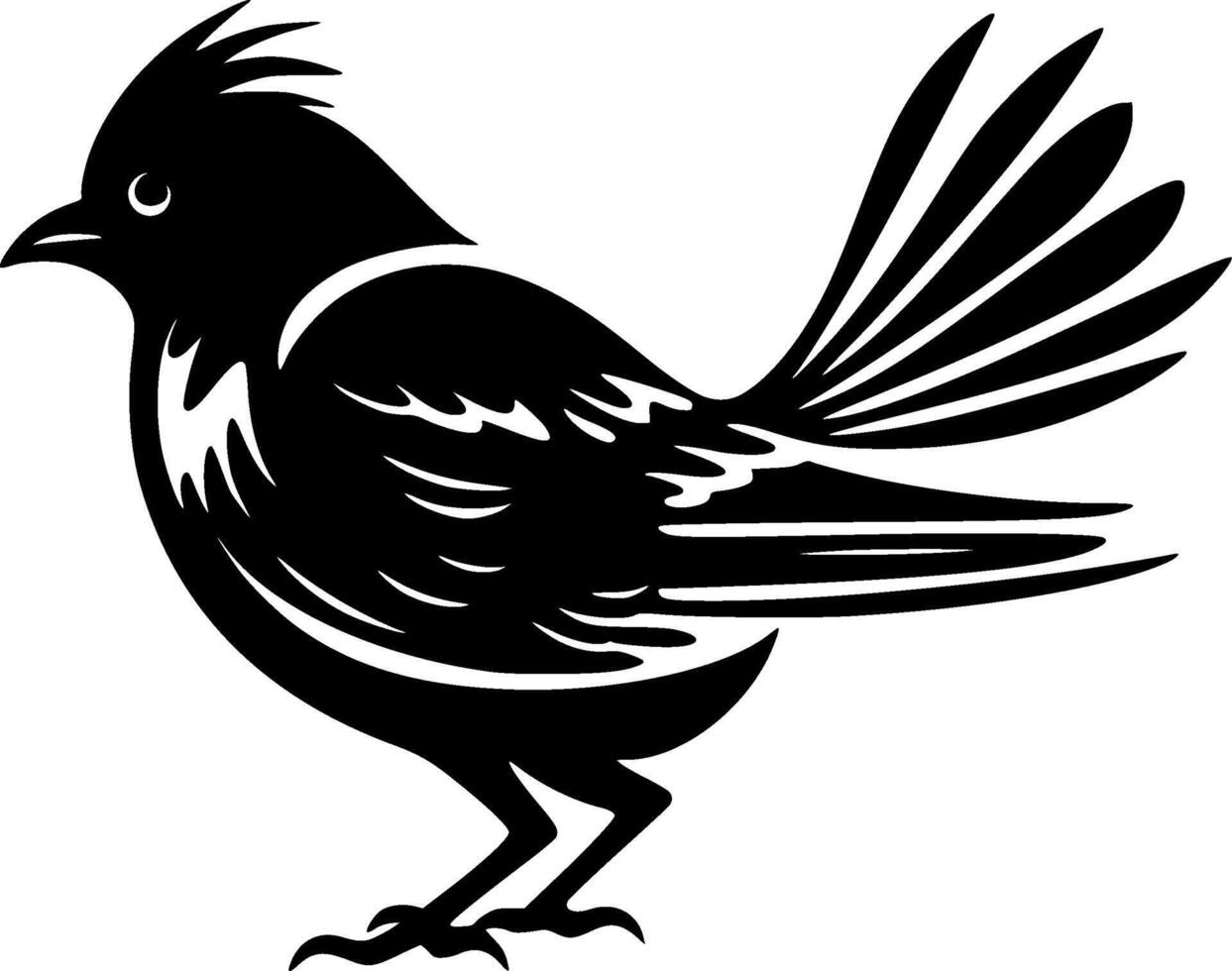 Pigeon, Black and White illustration vector