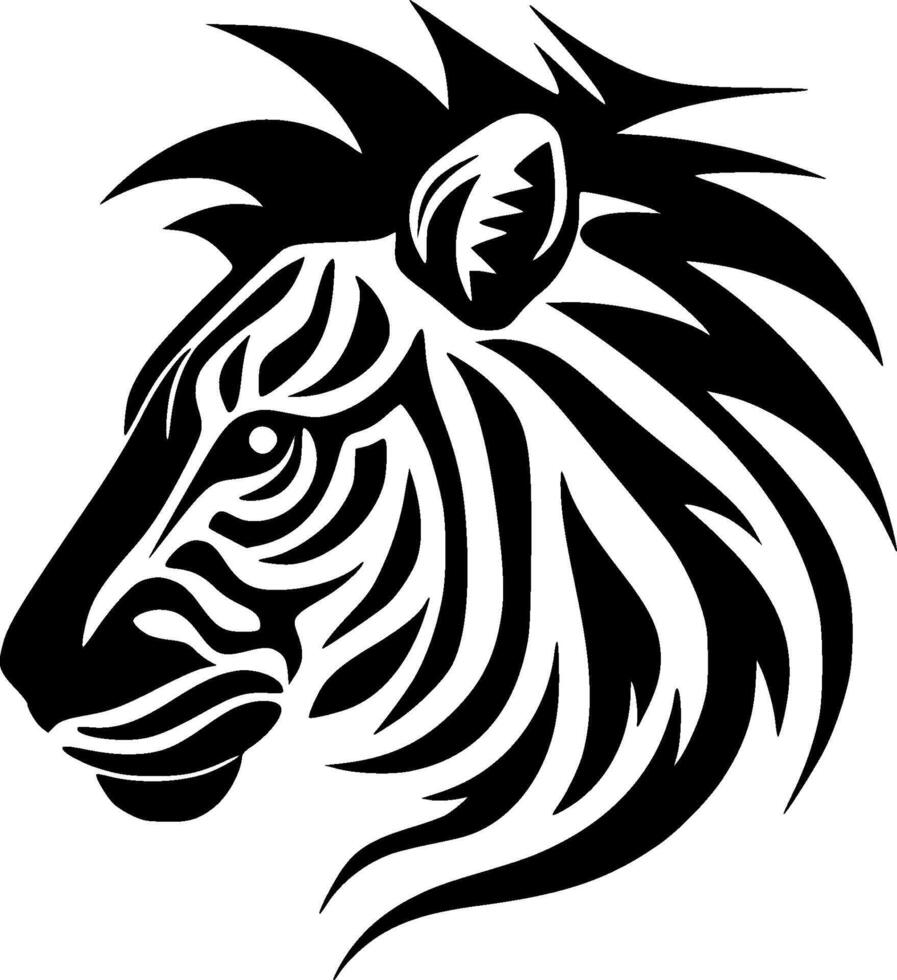 animal - minimalista y plano logo - ilustración vector